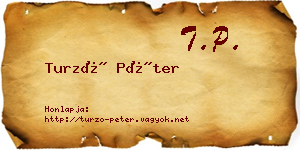 Turzó Péter névjegykártya